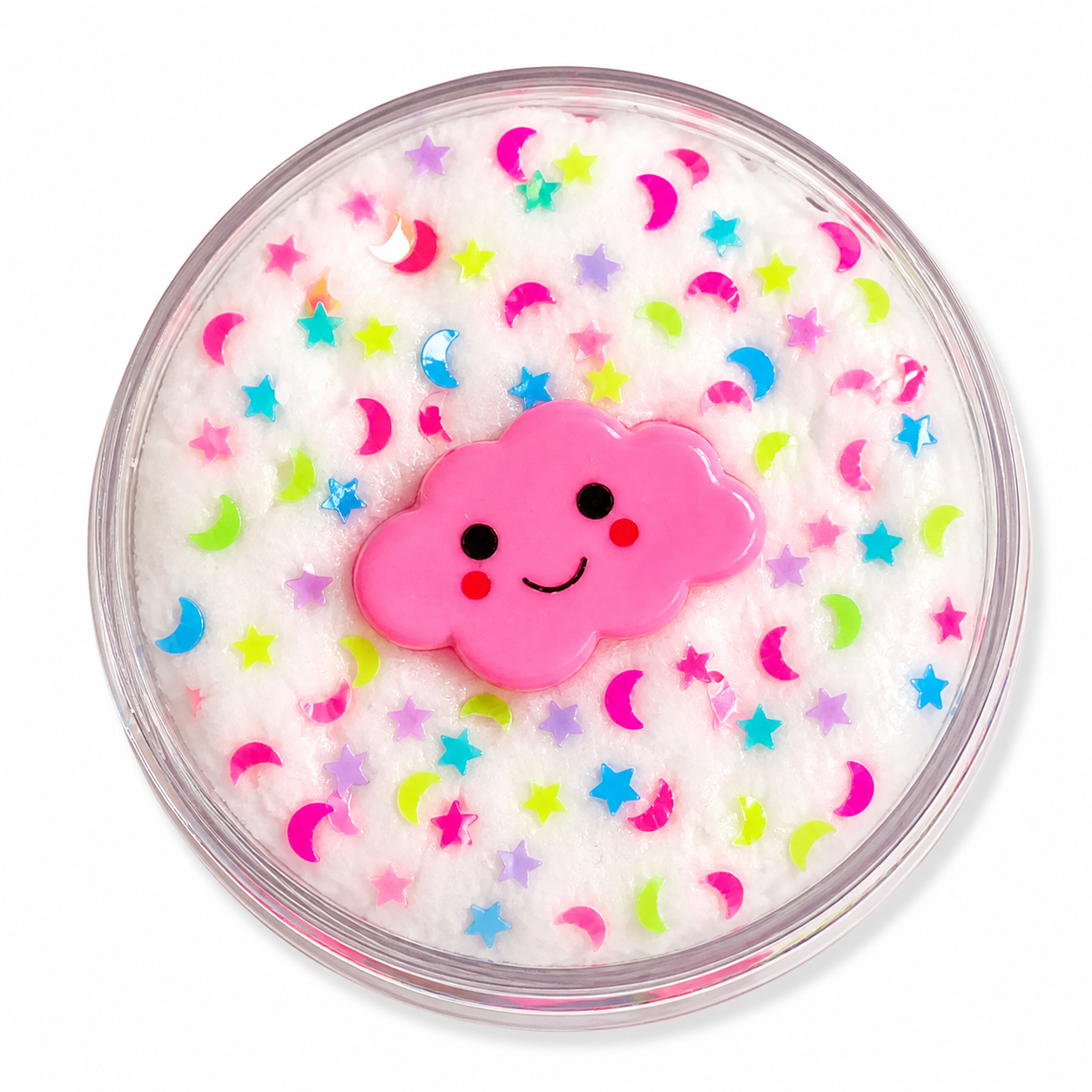 Falling Stars Slime – Fluffy Cloud Slime with Charm