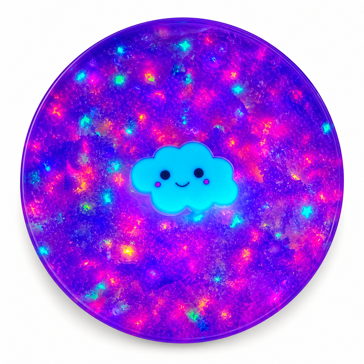 Falling Stars Slime – Fluffy Cloud Slime with Charm