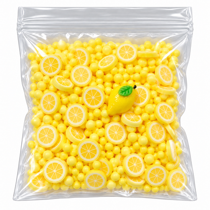 Frozen Lemonade – Handmade Scented Hybrid Cloud & Crunchy Slime