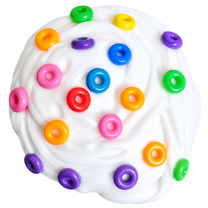 Fruity Cereal Milk Slime – Thick Glossy Slime with Charms