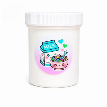 Fruity Cereal Milk Slime – Thick Glossy Slime with Charms