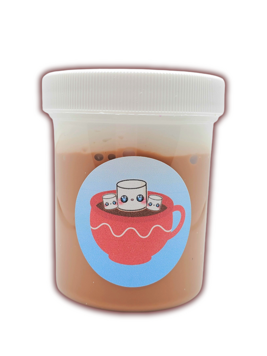 Hot Cocoa Butter Slime – Thick & Creamy Handmade Scented Slime for Ages 8+ – Cozy Sensory Play Toy - Hoshimi Slimes
