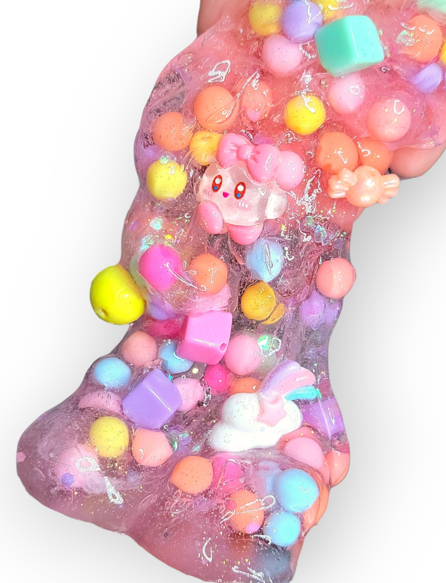 Kirbys Candyland Handmade Clear Slime 10oz Slime by Hoshimi Slimes LLC | Hoshimi Slimes LLC