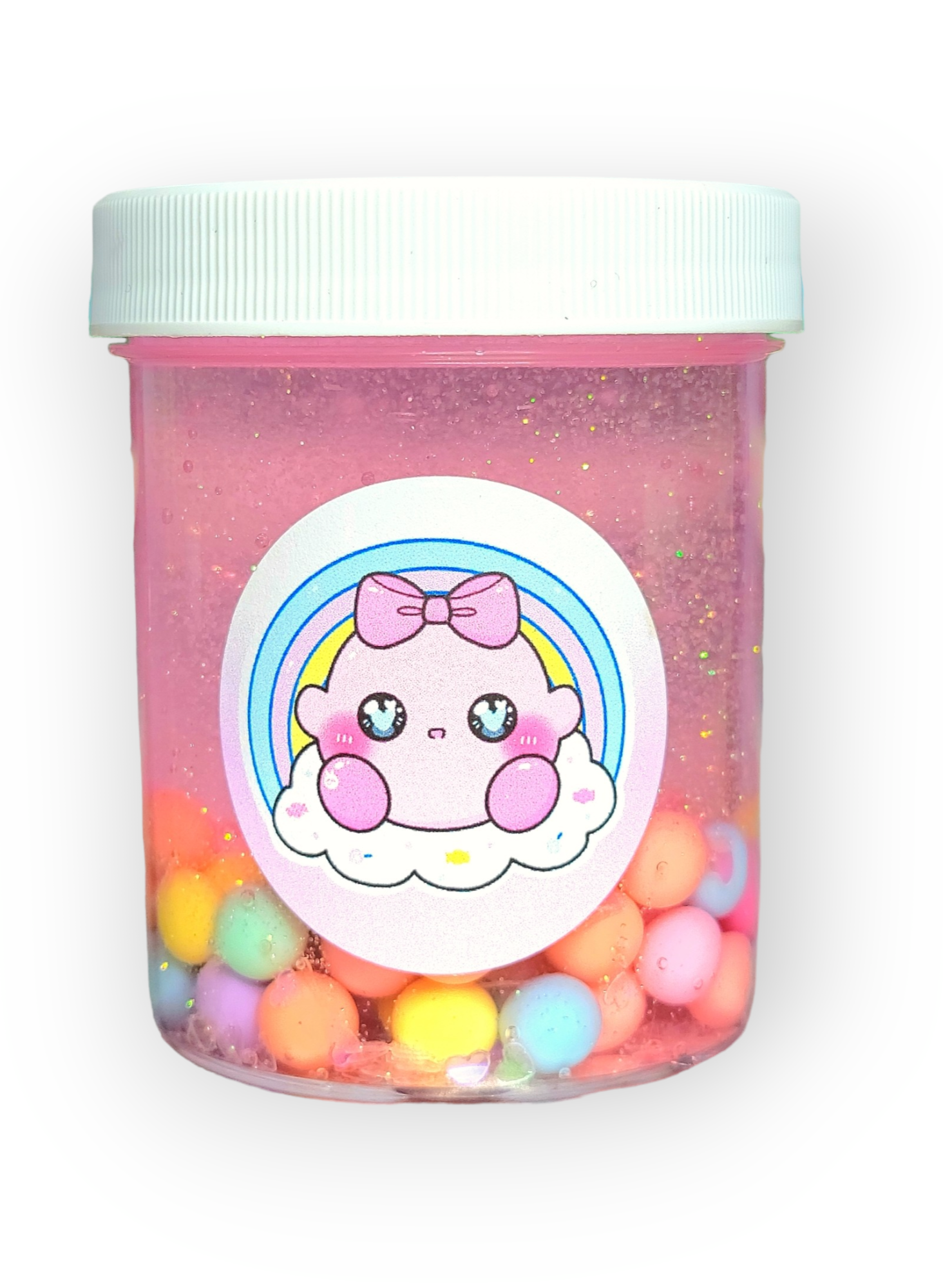 Kirbys Candyland Handmade Clear Slime Slime by Hoshimi Slimes LLC | Hoshimi Slimes LLC