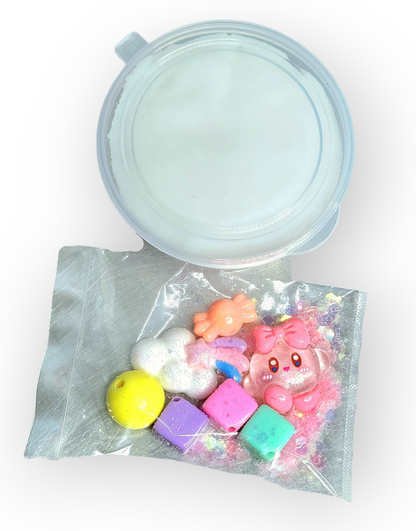 Kirbys Candyland Handmade Clear Slime Slime by Hoshimi Slimes LLC | Hoshimi Slimes LLC