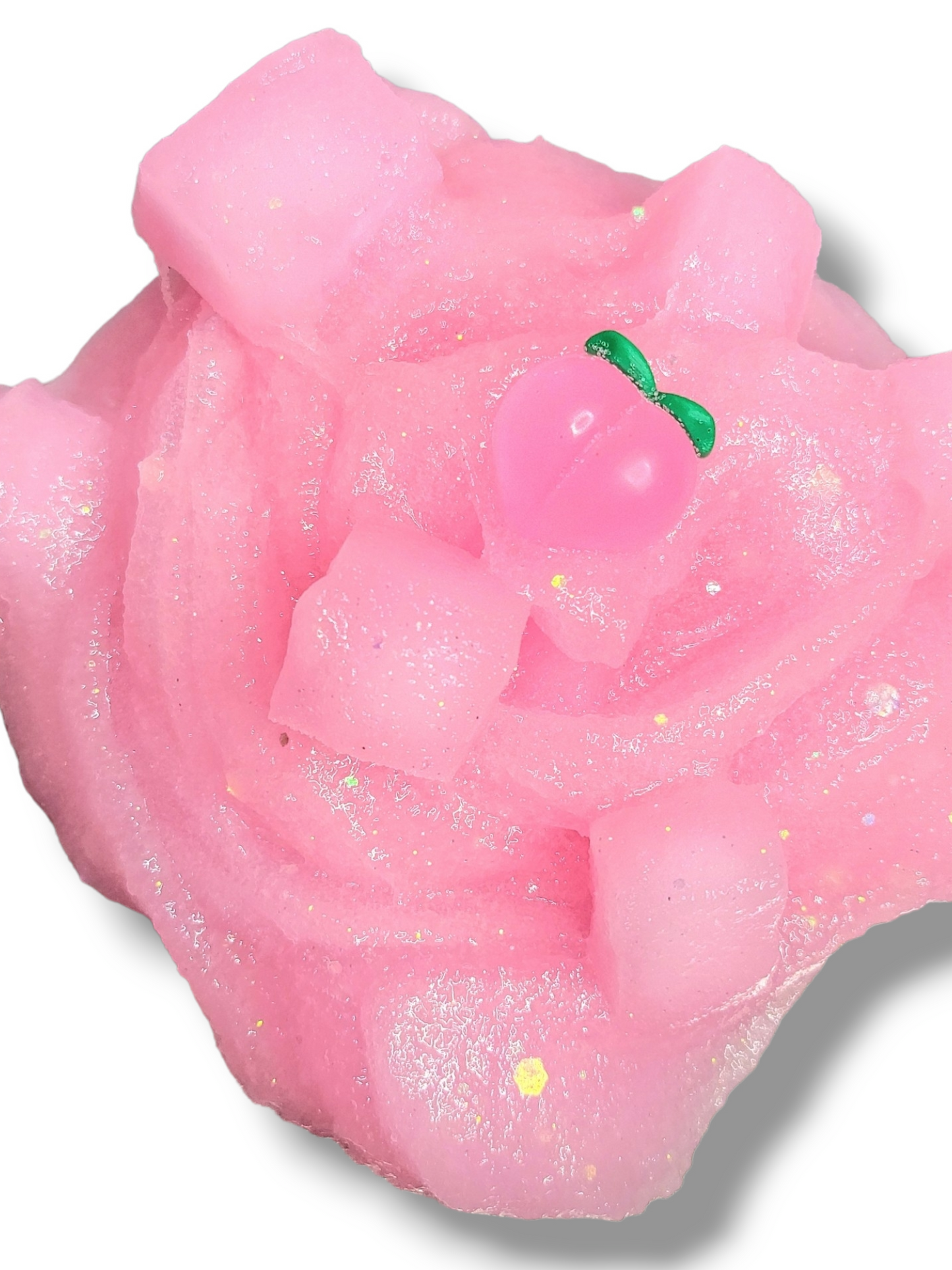 Kitty's Peach Jelly Cube Handmade Slime 32oz Slime by Hoshimi Slimes LLC | Hoshimi Slimes LLC