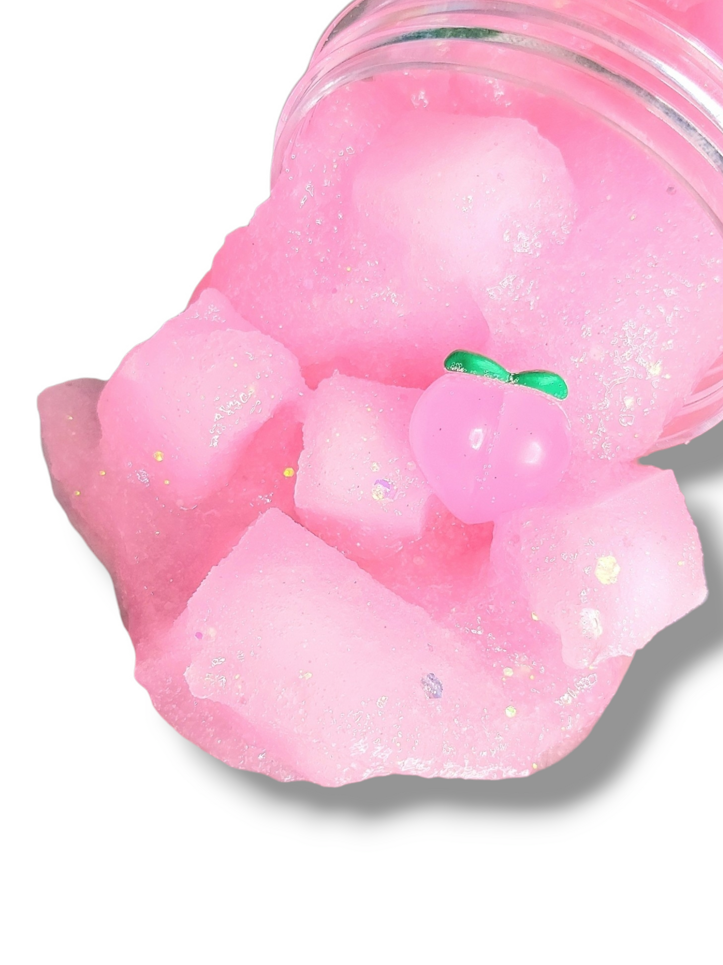 Kitty's Peach Jelly Cube Handmade Slime 8oz Slime by Hoshimi Slimes LLC | Hoshimi Slimes LLC