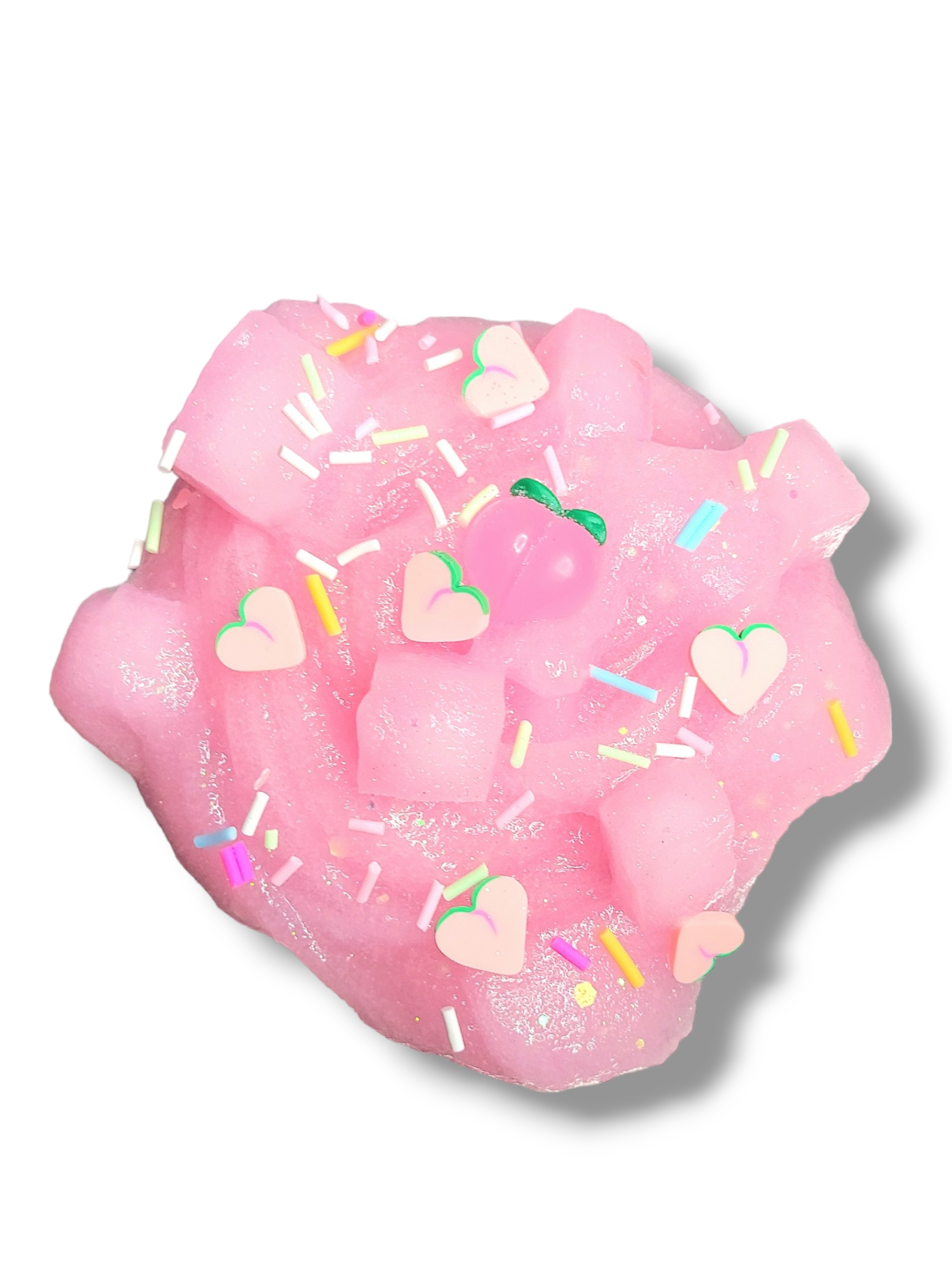 Kitty's Peach Jelly Cube Handmade Slime Slime by Hoshimi Slimes LLC | Hoshimi Slimes LLC