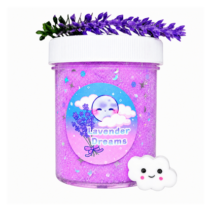 Lavender Dreams Cloud Slime – Fluffy Scented Slime with Charms