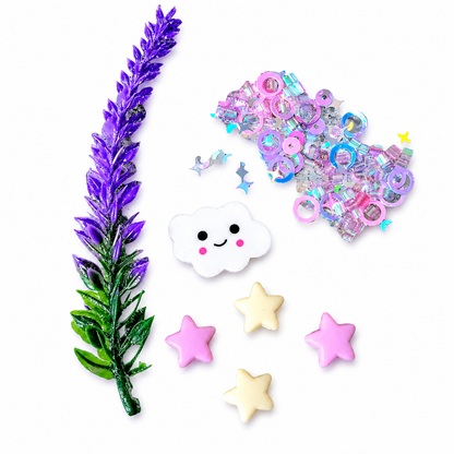 Lavender Dreams Cloud Slime – Fluffy Scented Slime with Charms