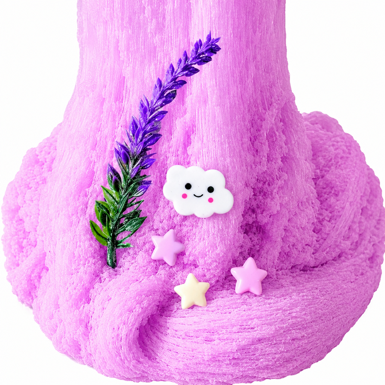 Lavender Dreams Cloud Slime – Fluffy Scented Slime with Charms
