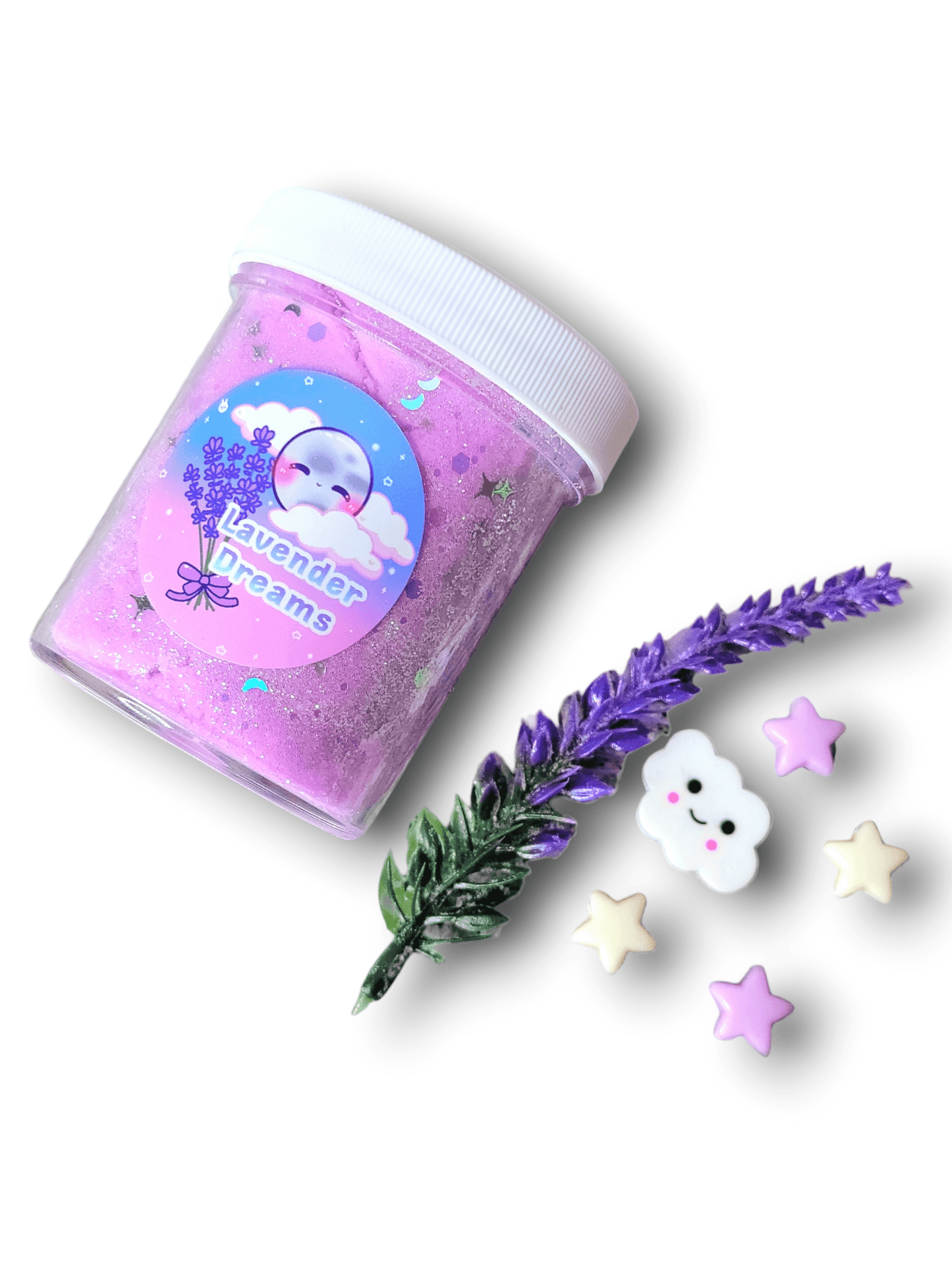 Lavender Dreams Handmade Scented Cloud Slime Slime by Hoshimi Slimes LLC | Hoshimi Slimes LLC