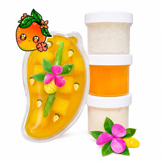 Mango Sticky Rice DIY Slime Kit – 3 Textures Scented Slimes
