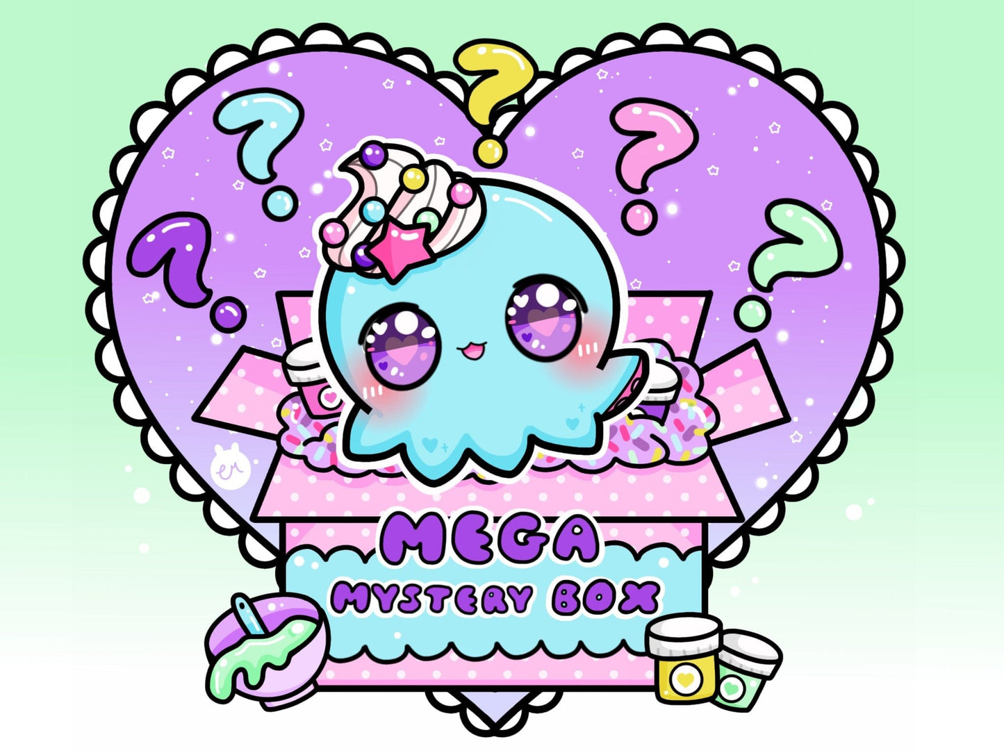 MEGA Mystery Slime Box's #1 GIRL slime box by Hoshimi Slimes LLC | Hoshimi Slimes LLC