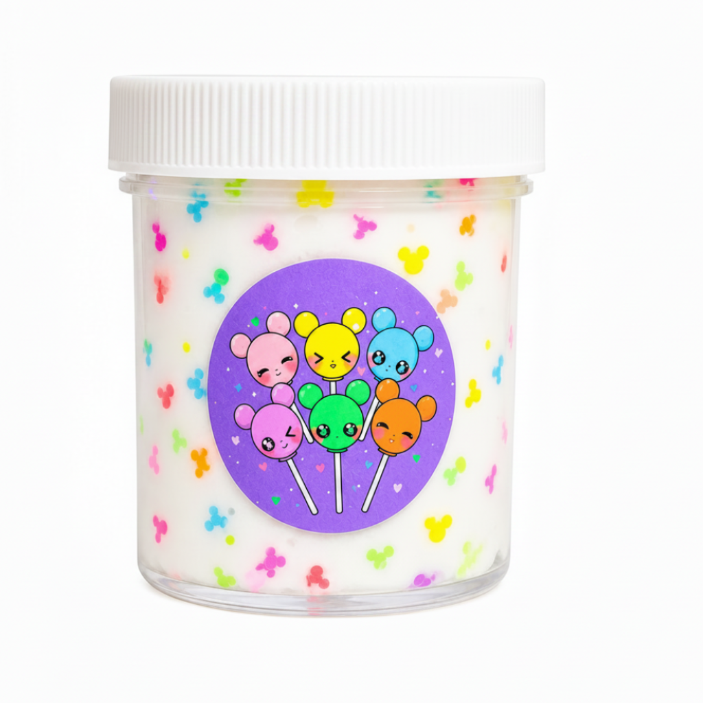 Micky Glow Pop Slime – Thick Glossy Slime with UV Light & Charm