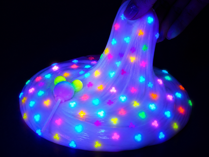 Micky Glow Pop Slime – Thick Glossy Slime with UV Light & Charm