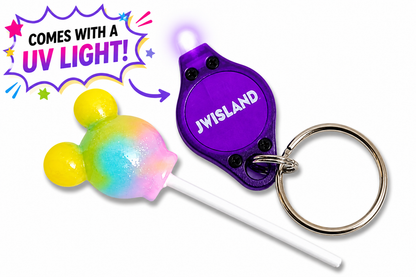 Micky Glow Pop Slime – Thick Glossy Slime with UV Light & Charm