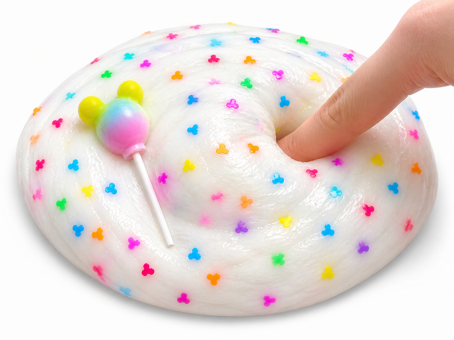 Micky Glow Pop Slime – Thick Glossy Slime with UV Light & Charm