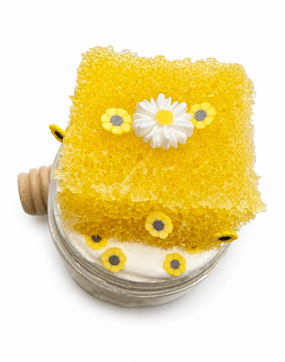 Milk & Honey Slime – Butter Slime with Clay Cap & Honey Toppings