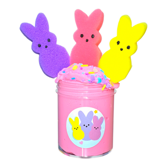 Peeps Bunny Slime – Marshmallow Butter Slime with Foam Bunnies
