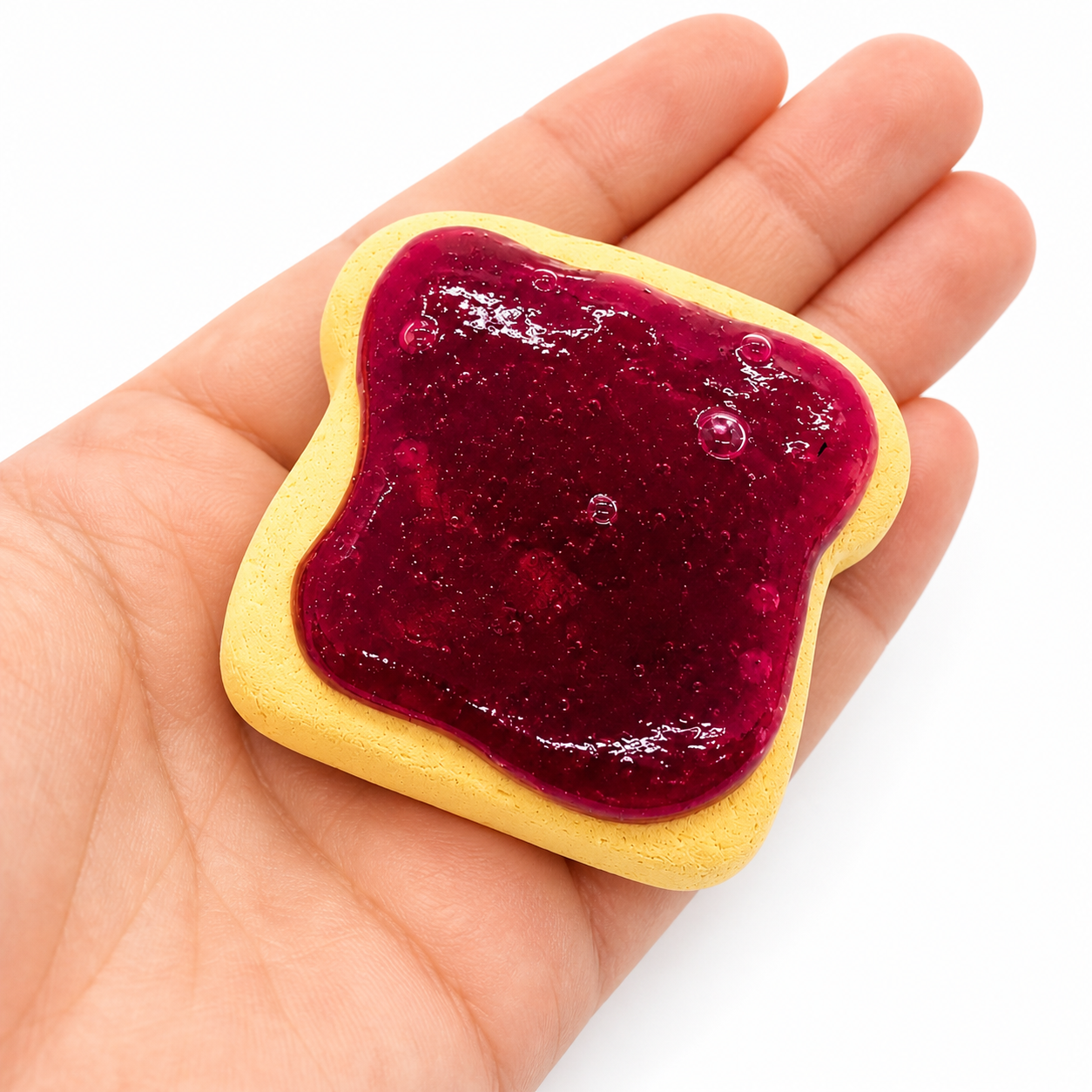 Mini PB&J Slime Kit – DIY Jelly Slime with Clay Toast & Charm