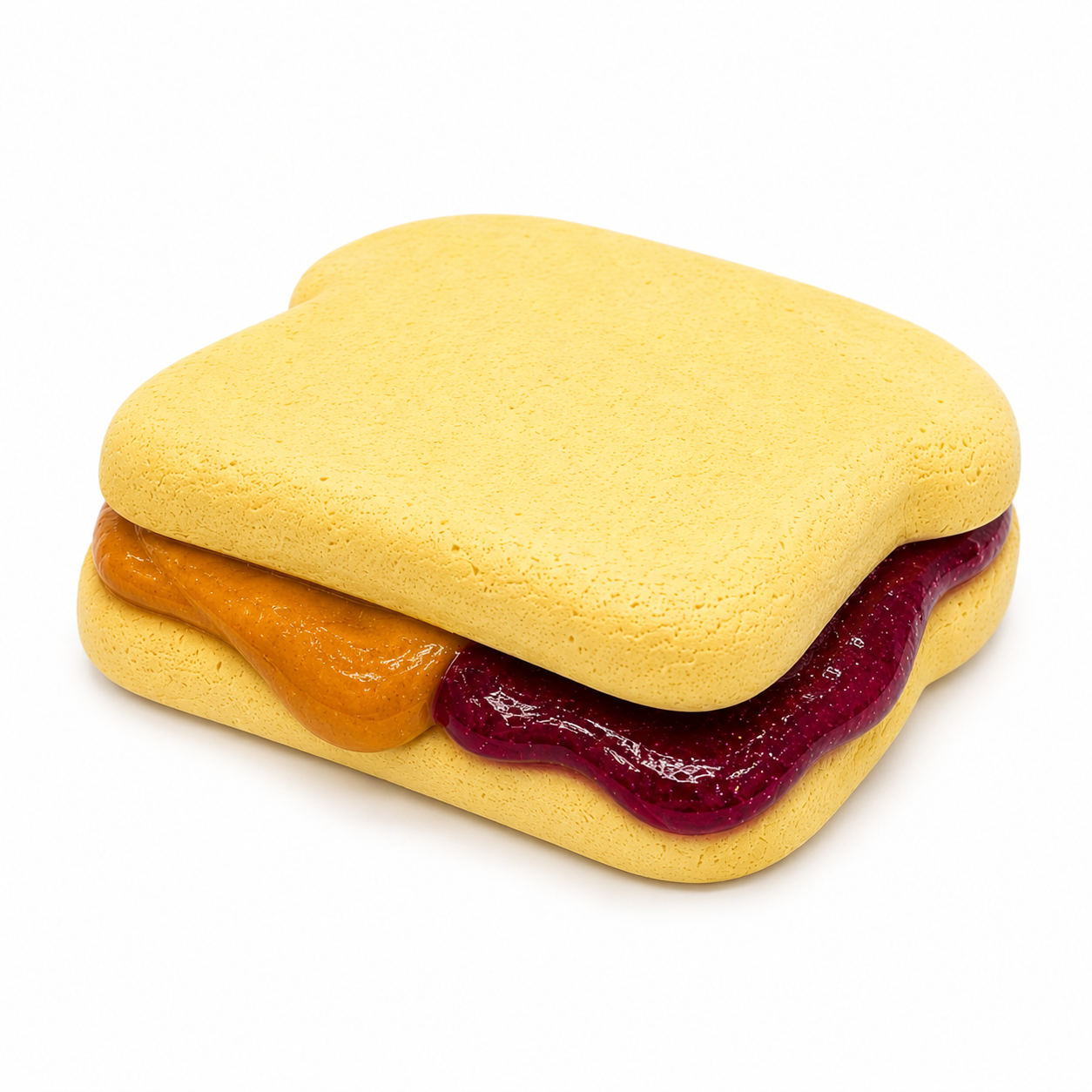 Mini PB&J Slime Kit – DIY Jelly Slime with Clay Toast & Charm