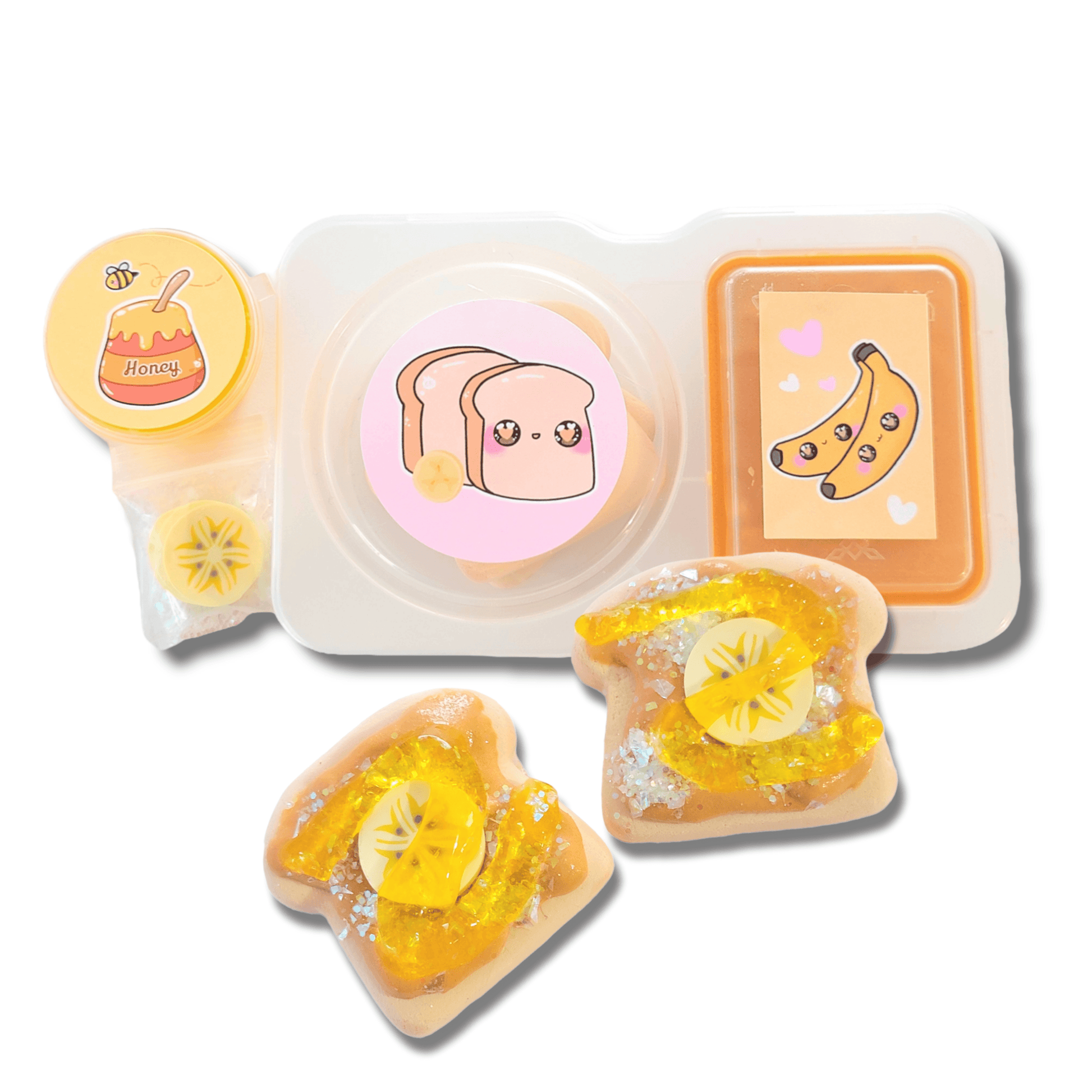 Peanut Butter Banana & Honey Toast DIY Slime Kit Slime by Hoshimi Slimes LLC | Hoshimi Slimes LLC