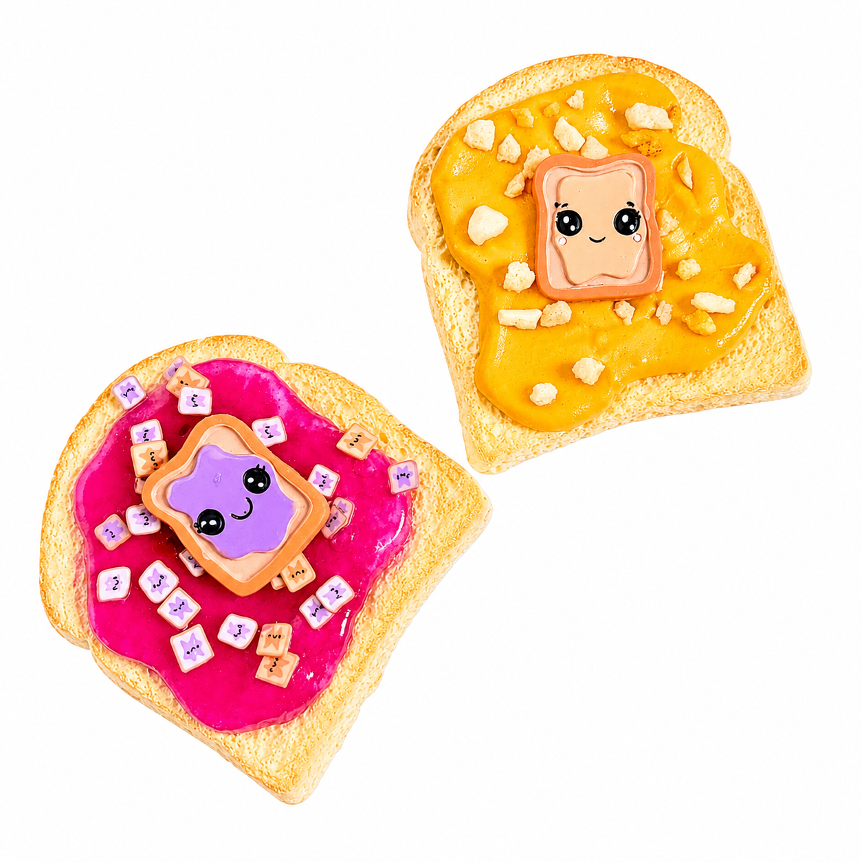 PB&J Slime Kit – DIY Butter & Jelly Slime Set with Clay Toast
