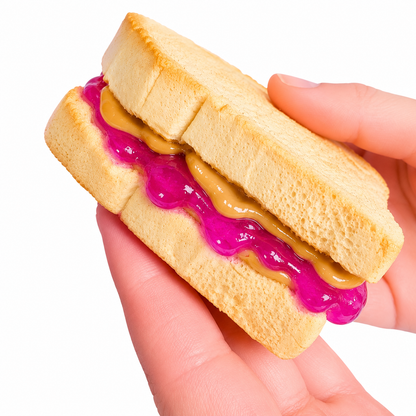 PB&J Slime Kit – DIY Butter & Jelly Slime Set with Clay Toast