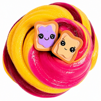 PB&J Slime Kit – DIY Butter & Jelly Slime Set with Clay Toast