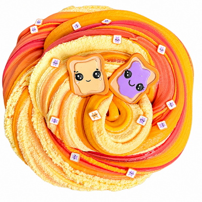 PB&J Slime Kit – DIY Butter & Jelly Slime Set with Clay Toast