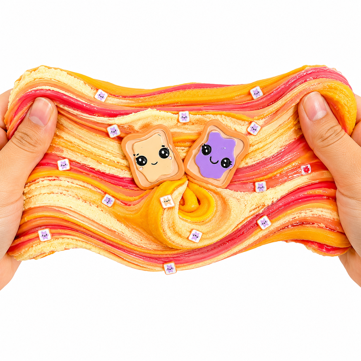 PB&J Slime Kit – DIY Butter & Jelly Slime Set with Clay Toast