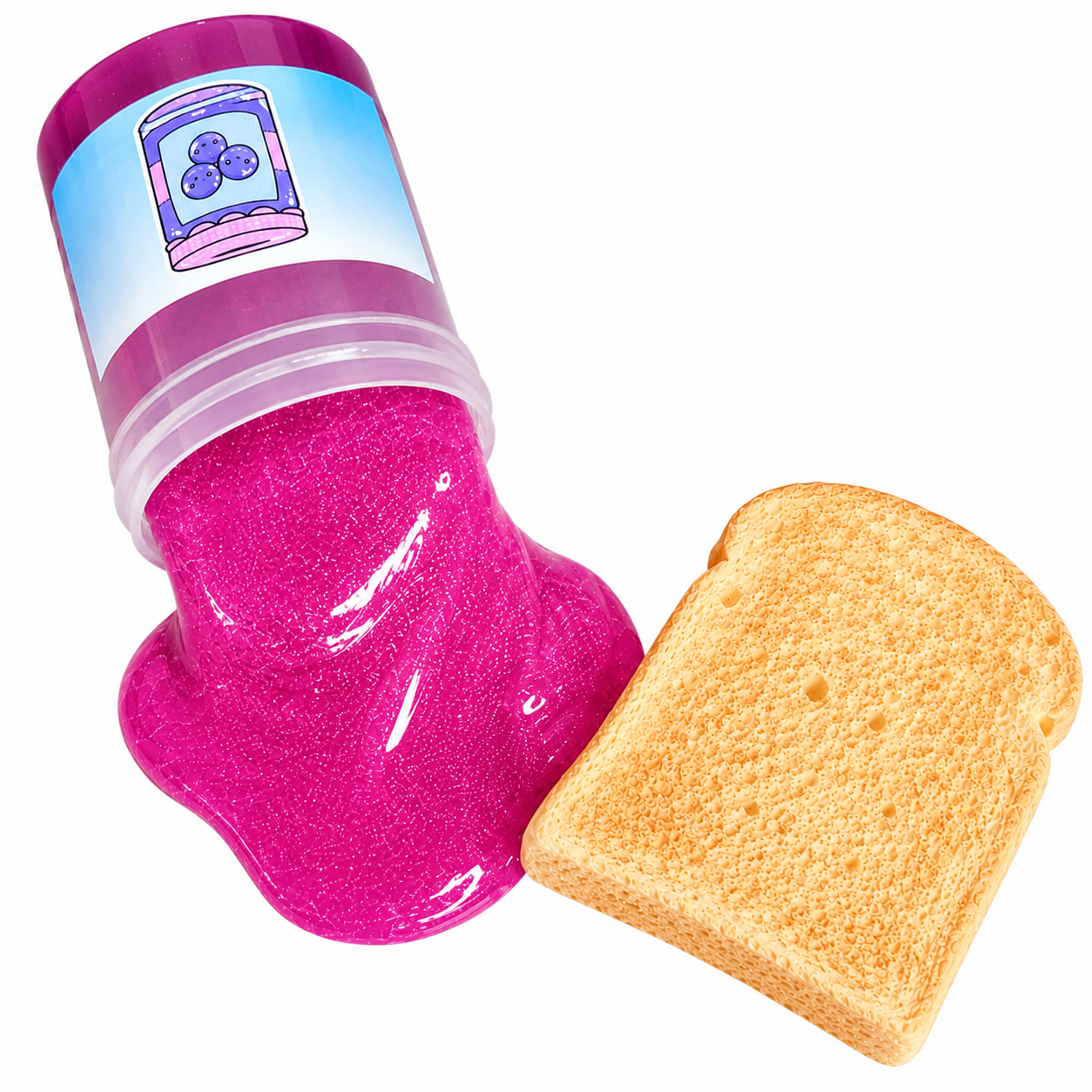 PB&J Slime Kit – DIY Butter & Jelly Slime Set with Clay Toast