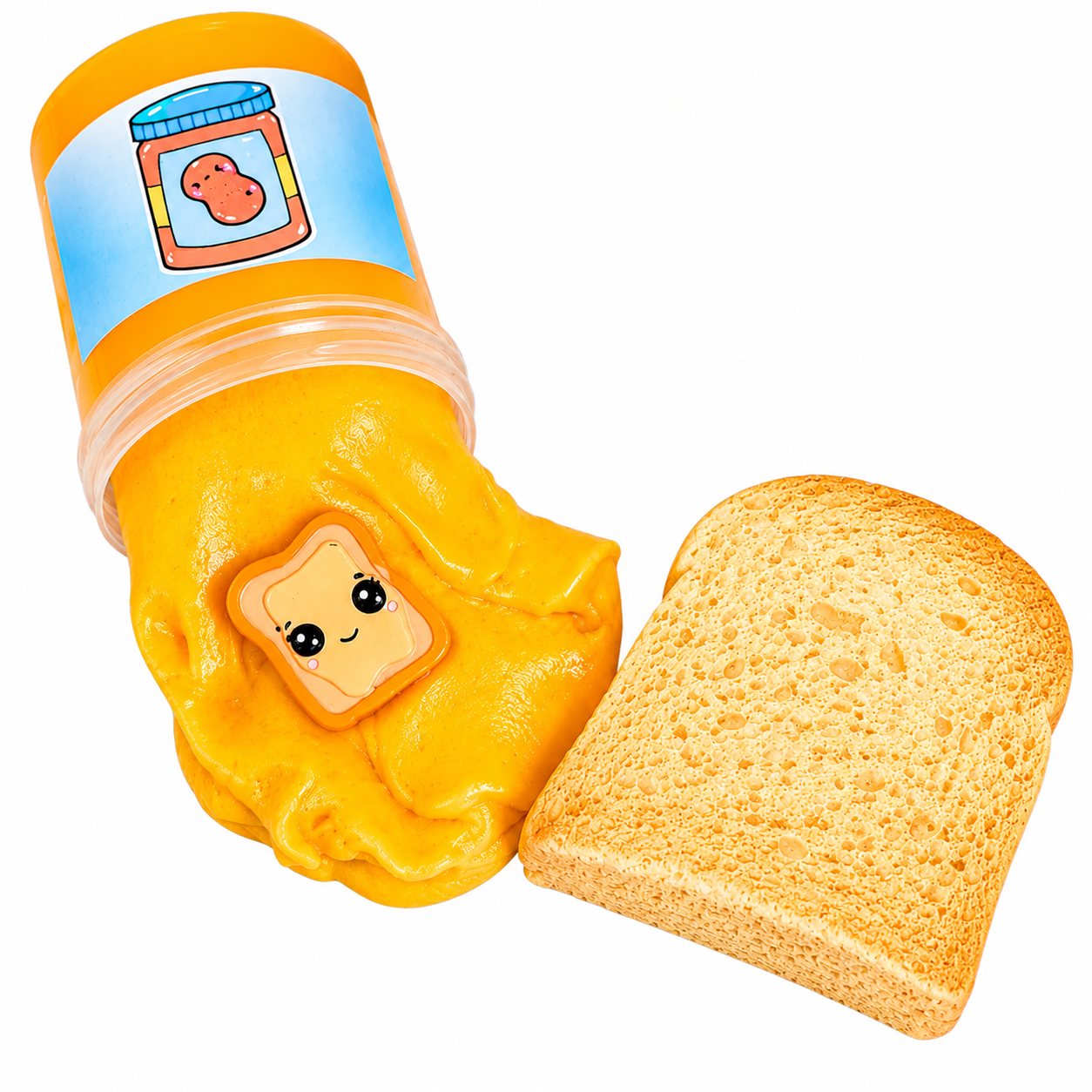 PB&J Slime Kit – DIY Butter & Jelly Slime Set with Clay Toast