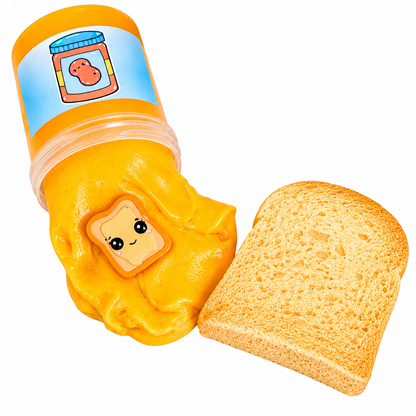PB&J Slime Kit – DIY Butter & Jelly Slime Set with Clay Toast
