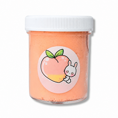 Peach Fuzz Slime – Fluffy Cloud Slime with Charm