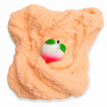 Peach Fuzz Slime – Fluffy Cloud Slime with Charm