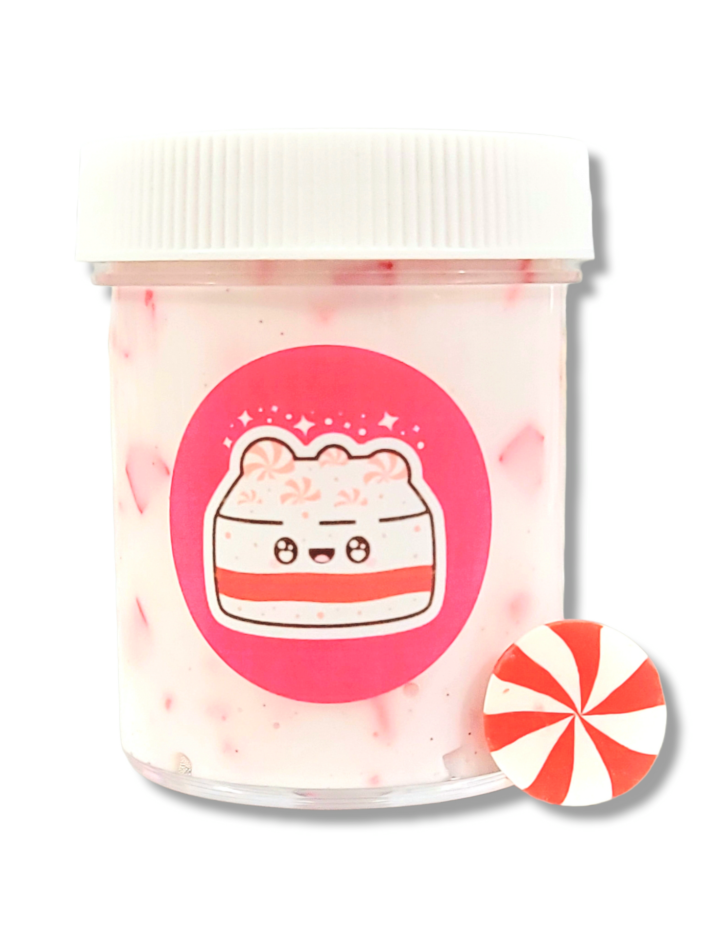 Peppermint Bark Thicky Slime – Handmade Scented Slime for Ages 8+ – Sensory Play Toy - Hoshimi Slimes