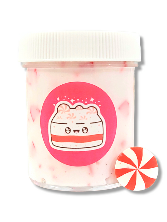 Peppermint Bark Thicky Slime – Handmade Scented Slime for Ages 8+ – Sensory Play Toy - Hoshimi Slimes