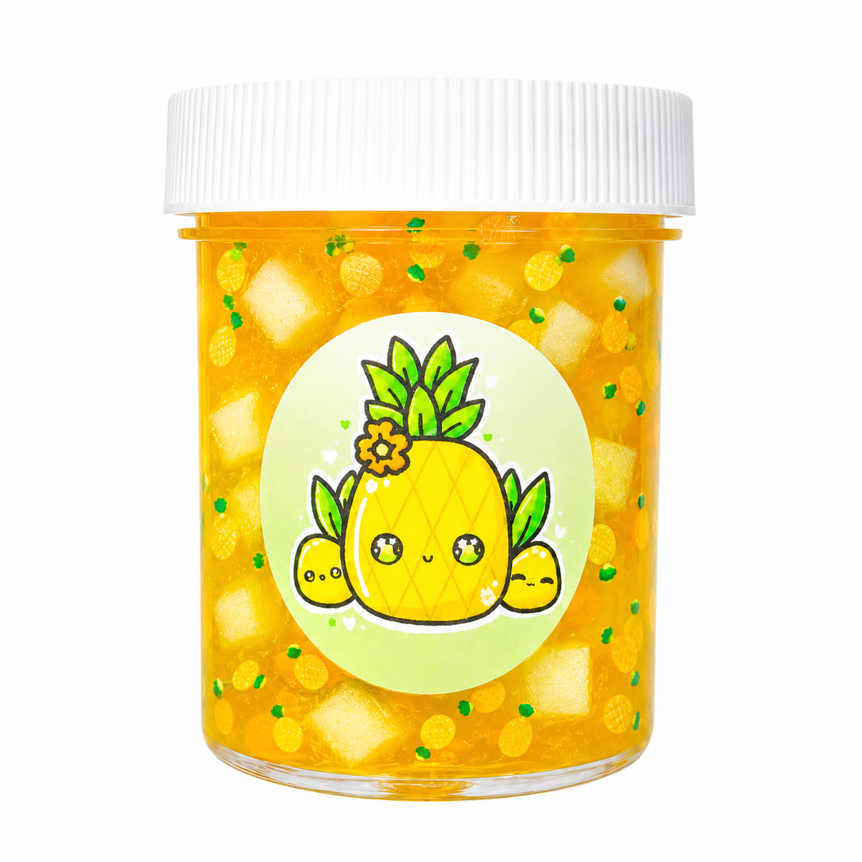 Pineapple Wax Pop Slime Kit – DIY Jelly Cube Slime with Wax Coated Pineapple