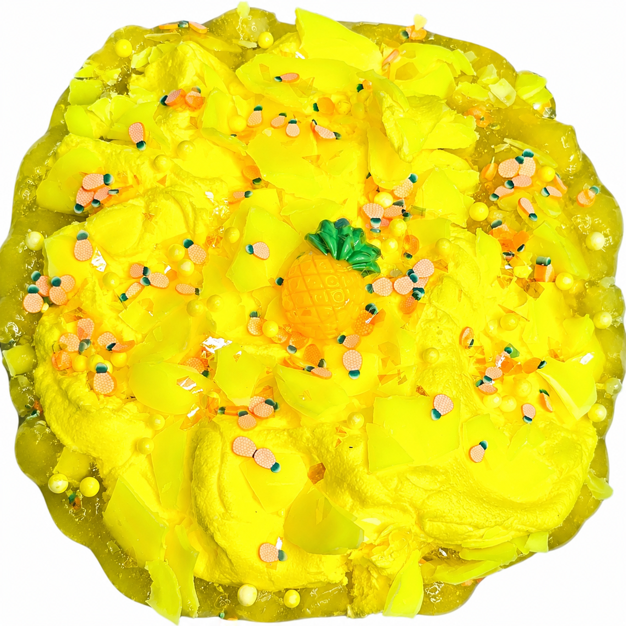Pineapple Wax Pop Slime Kit – DIY Jelly Cube Slime with Wax Coated Pineapple