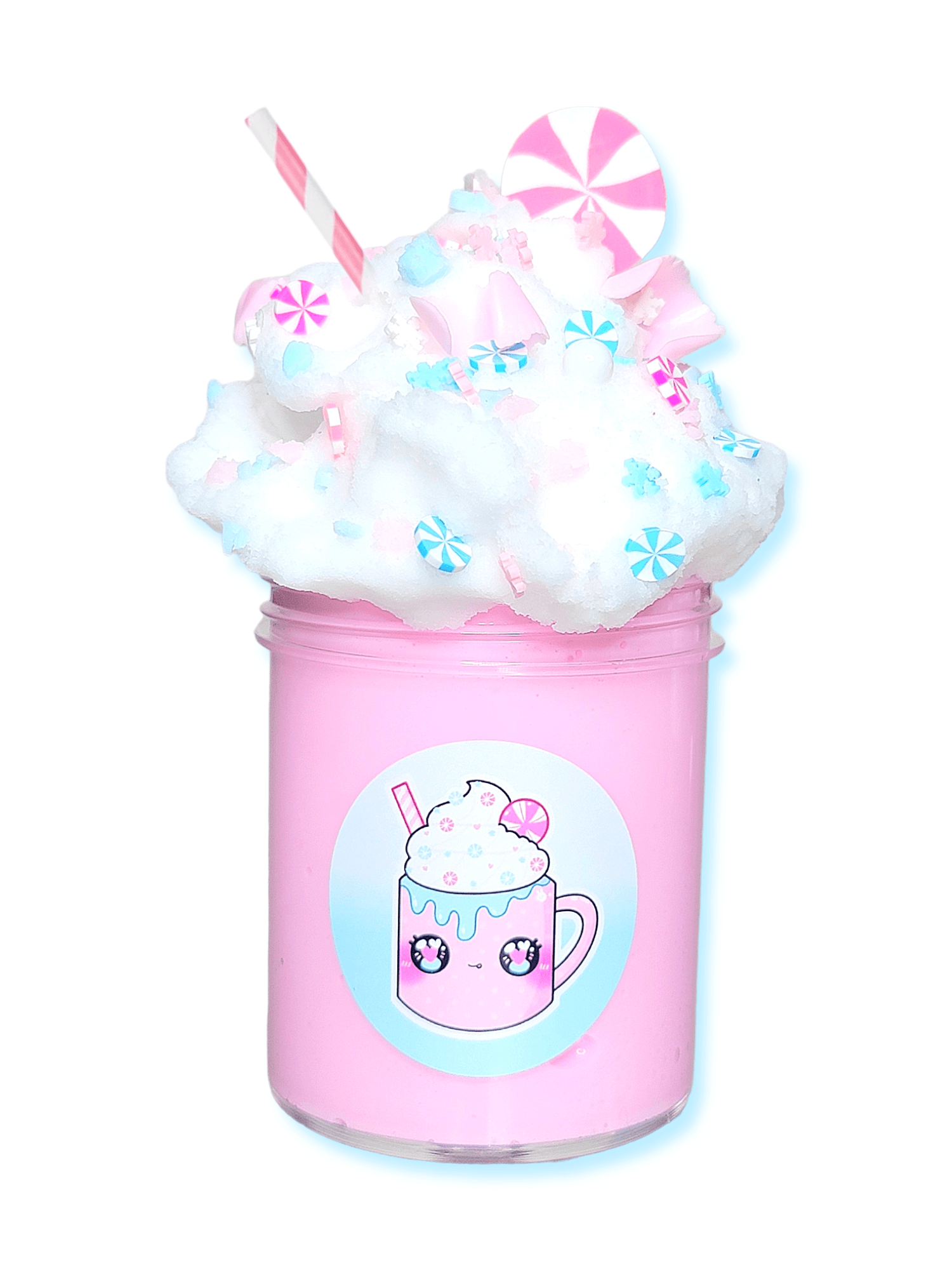 Pink Hot Coco Handmade Scented Butter Cloud Slime 4oz Slime by Hoshimi Slimes LLC | Hoshimi Slimes LLC