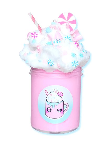 Pink Hot Coco Handmade Scented Butter Cloud Slime 4oz Slime by Hoshimi Slimes LLC | Hoshimi Slimes LLC