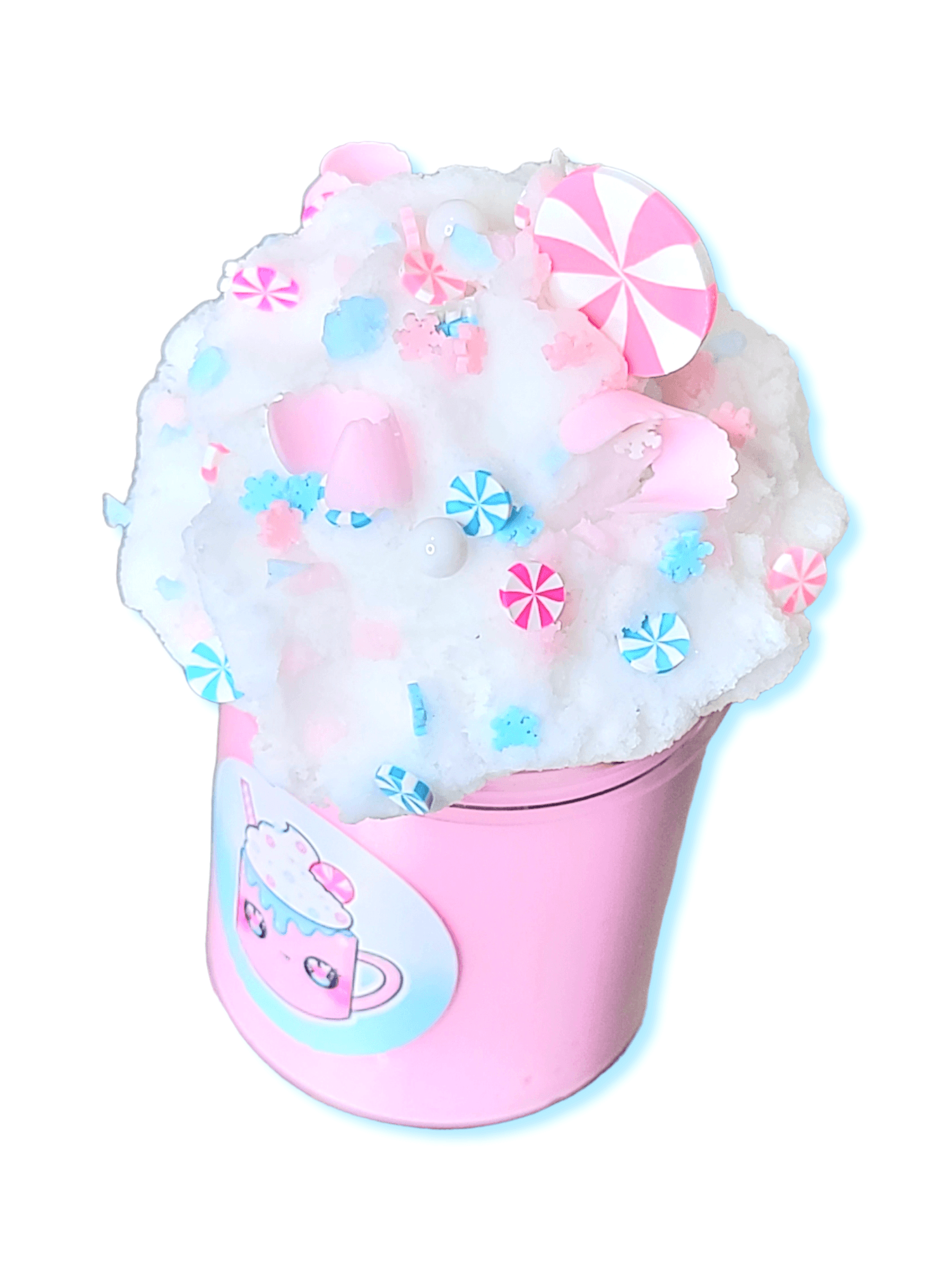 Pink Hot Coco Handmade Scented Butter Cloud Slime Slime by Hoshimi Slimes LLC | Hoshimi Slimes LLC