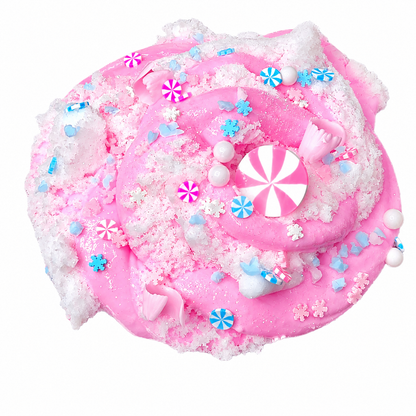 Pink Hot Cocoa Slime – Butter Cloud Slime with Whip & Toppings
