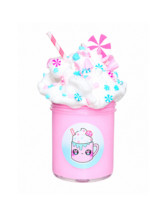 Pink Hot Cocoa Slime – Butter Cloud Slime with Whip & Toppings