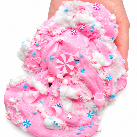 Pink Hot Cocoa Slime – Butter Cloud Slime with Whip & Toppings