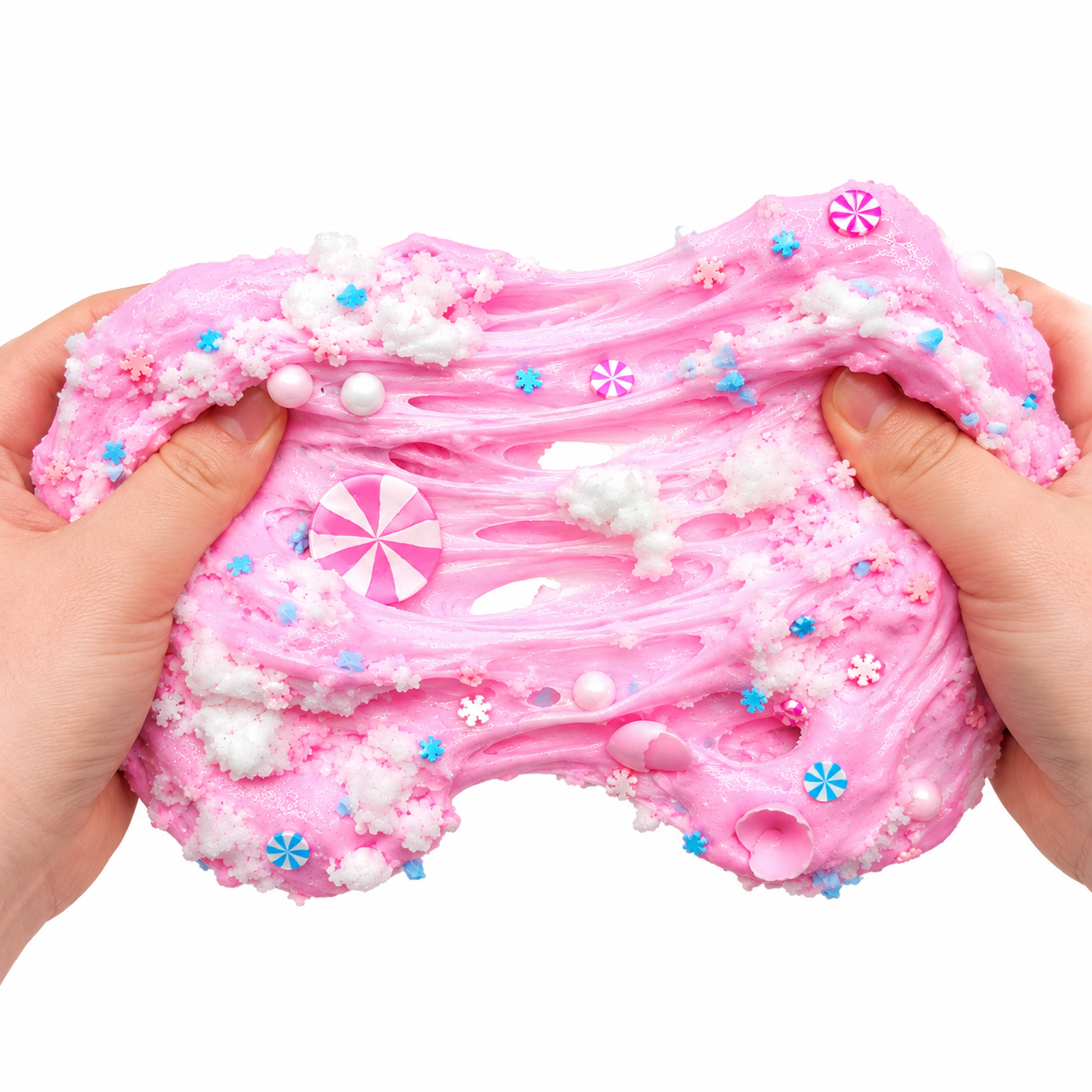 Pink Hot Cocoa Slime – Butter Cloud Slime with Whip & Toppings