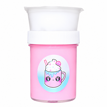 Pink Hot Cocoa Slime – Butter Cloud Slime with Whip & Toppings