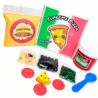Pizza Slime Kit – DIY Butter Slime with Clay & Toppings